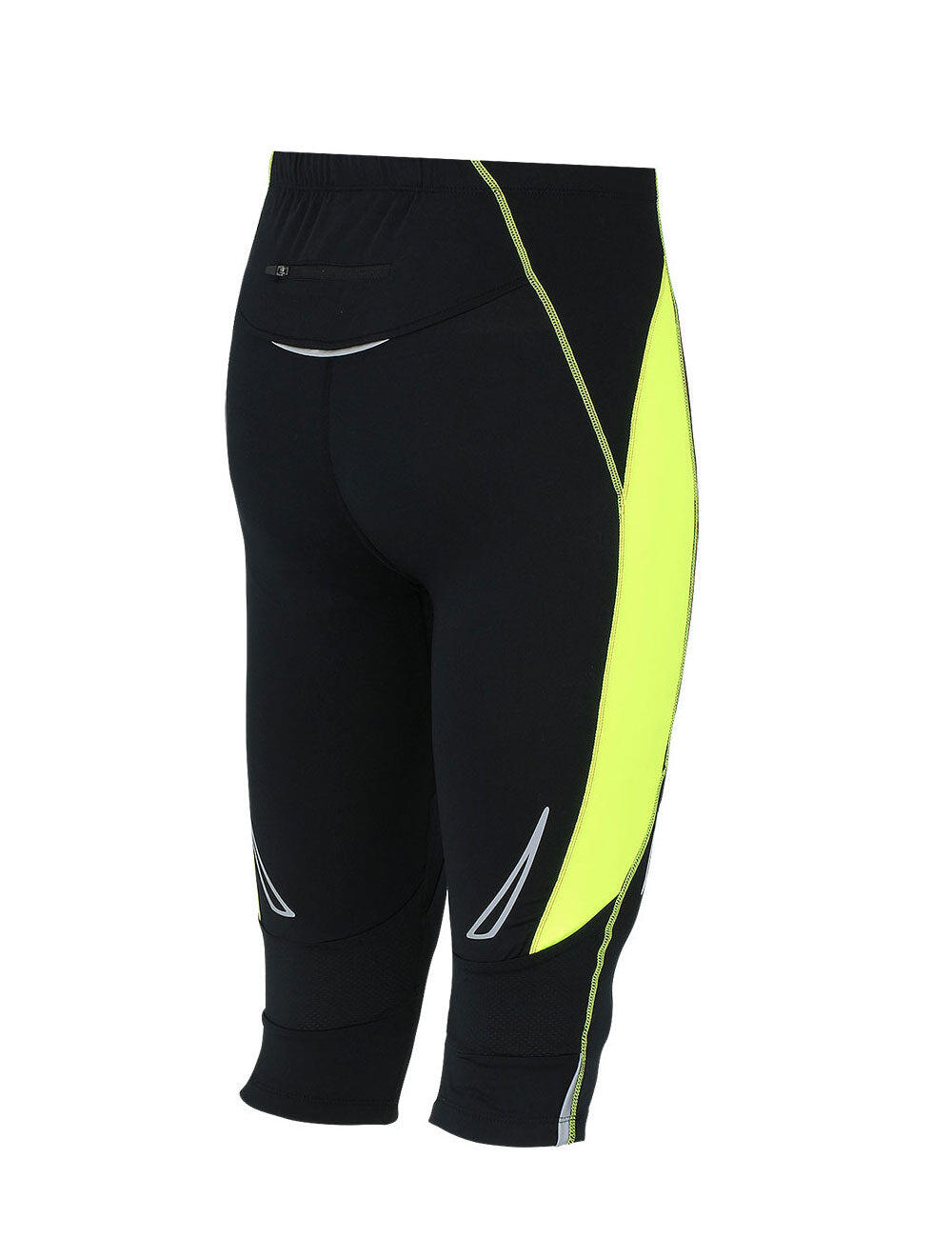 Laufhose 3-4 Lang Pro Air Schwarz Neon 2/3