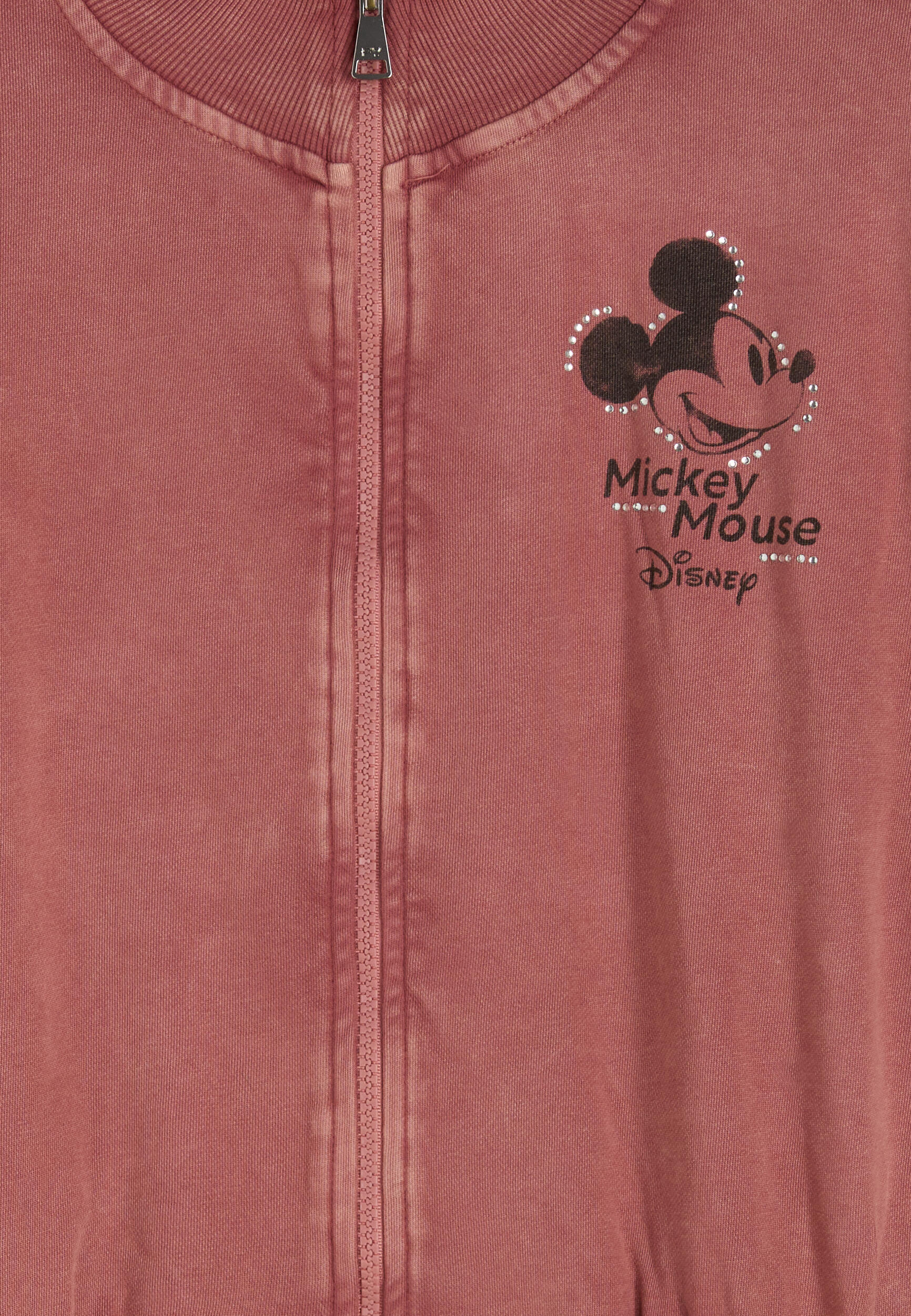 Felpa bomber cropped da donna con zip e dettagli Disney 3/3