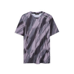 T-shirt imprimé avec effet « coup de pinceau » en tissu technique