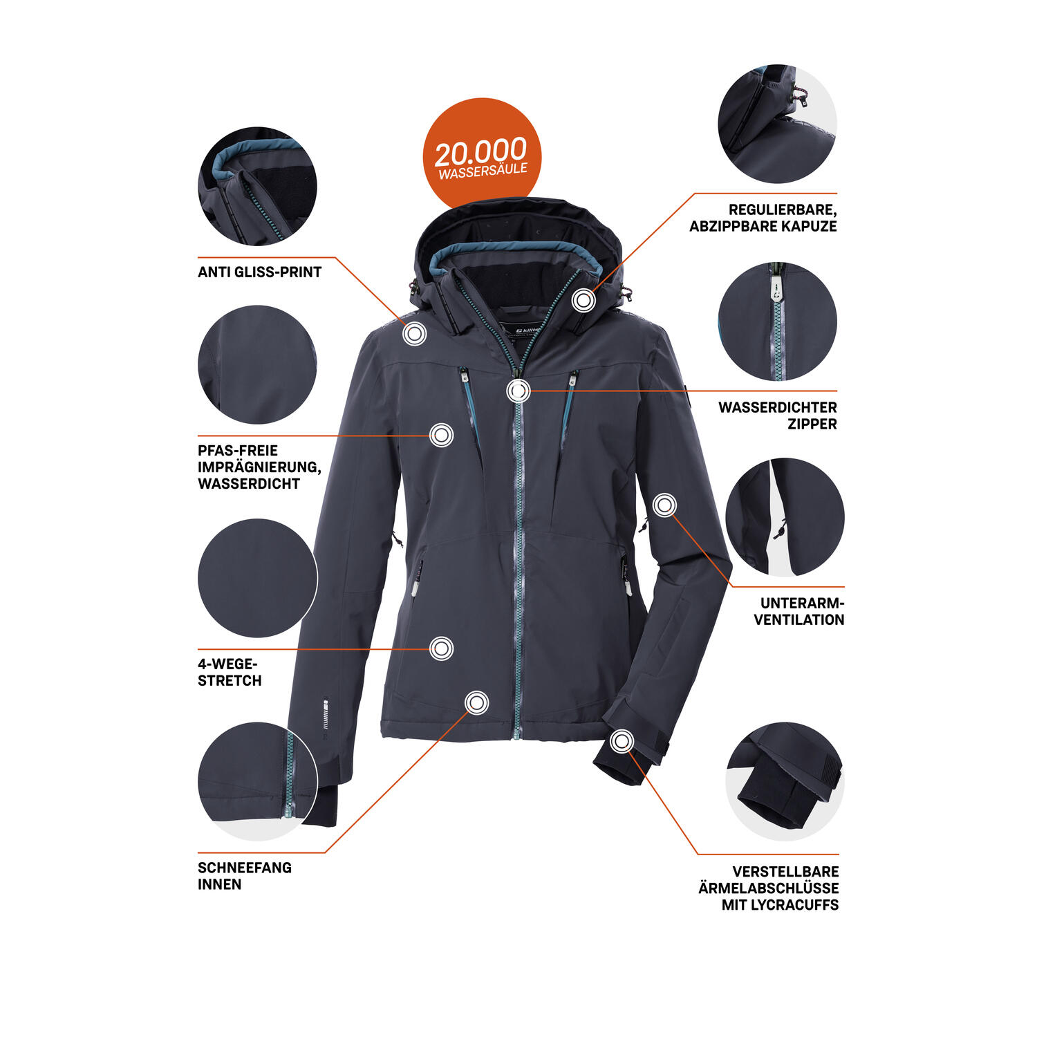 Damen Skijacke KSW 42 WMN SKI JCKT 5/7