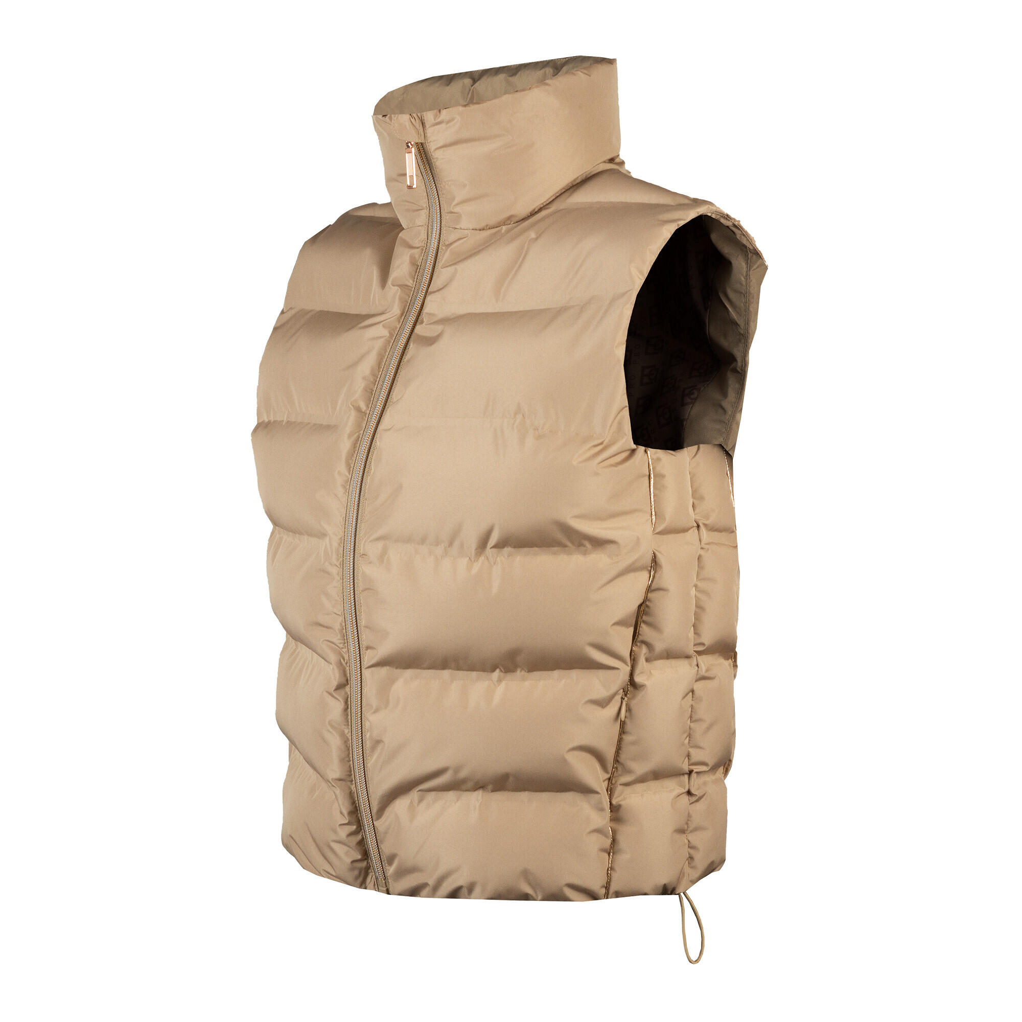 Horka - Doudoune Équitation Sans Manche Femme Horka Daphne - Manteau - Beige|marron - Decathlon