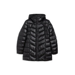 Doudoune pour femmes matelassée avec capuche et boutons à pression