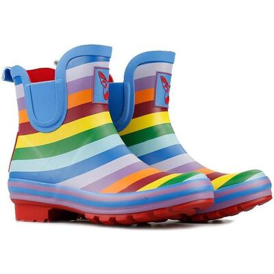 Dames enkellaarsjes rouchette rainbow
