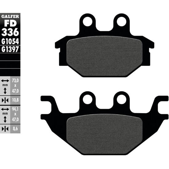 GALFER FD336 klocki hamulcowe semi-metaliczne organiczne