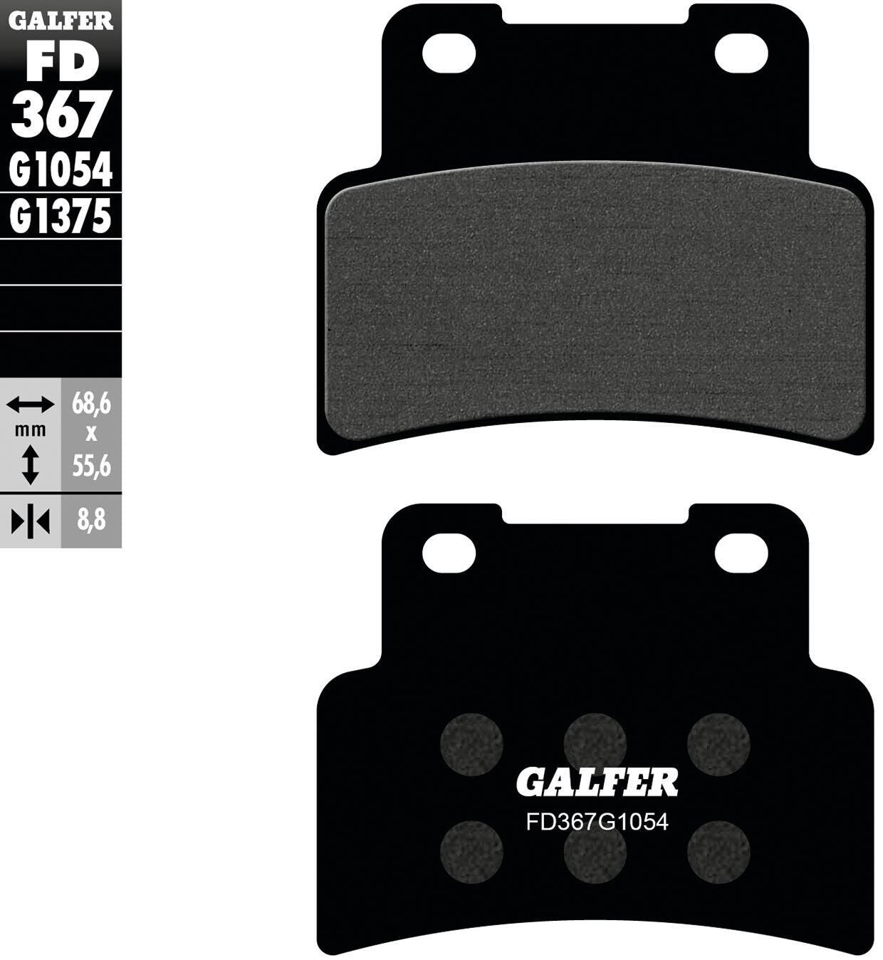 GALFER Galfer remblokken fd367 brake pad fd367 g1054 organic street