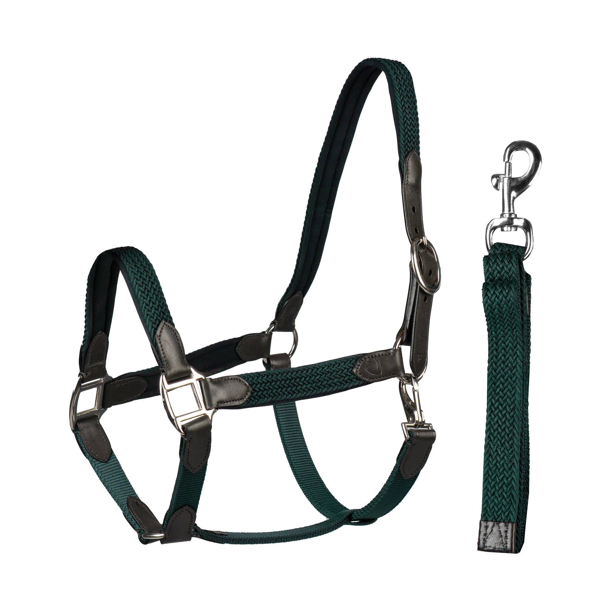 Horka - Licol Pour Cheval Cuir Horka - Licol - Marron|vert - Ps - Decathlon