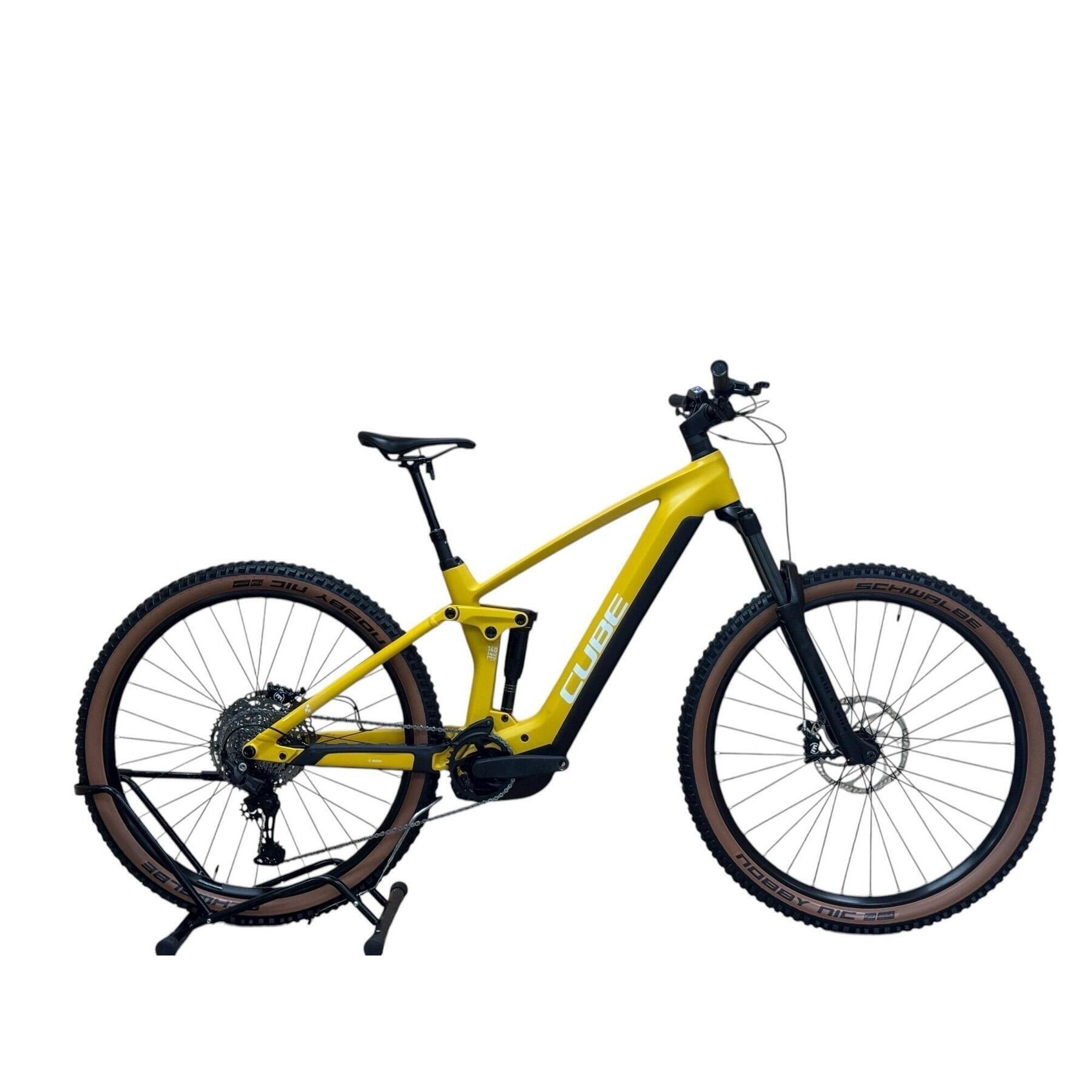 Cube - Reconditionné - Vtt Électrique Cube Stereo Hybrid 140 Hpc Pro 750 - Vélo Tout Terrain - Jaune|noir - Moyen - Decathlon