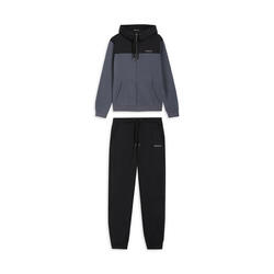 Survêtement avec capuche à détails colorés et bord côtelé