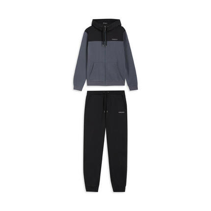 Survêtement avec capuche à détails colorés et bord côtelé