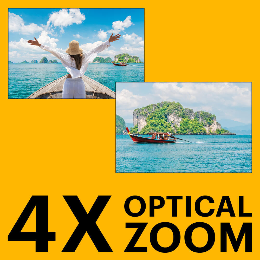 KODAK Pixpro WPZ2 – Compacte 16MP Waterdichte Camera 4x Zoom 1080p HD - Geel 4/5