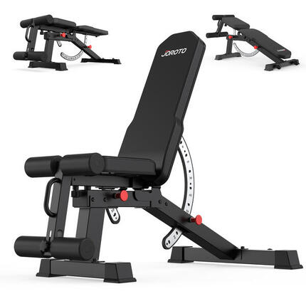 Banc de musculation réglables MD65, banc d'entraînement multifonction +roulettes