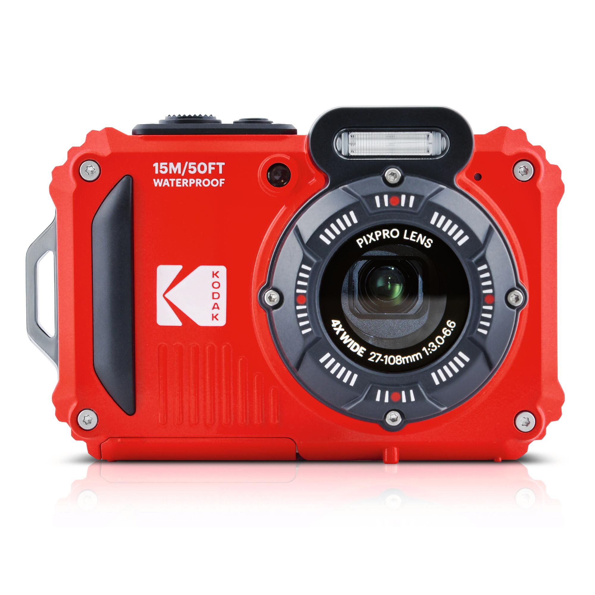 Kodak - Kodak Pixpro Wpz2 – Caméra 16mp Étanche 4x Zoom 1080p Hd - Rouge - Appareil Photo - Rouge - No Size - Decathlon
