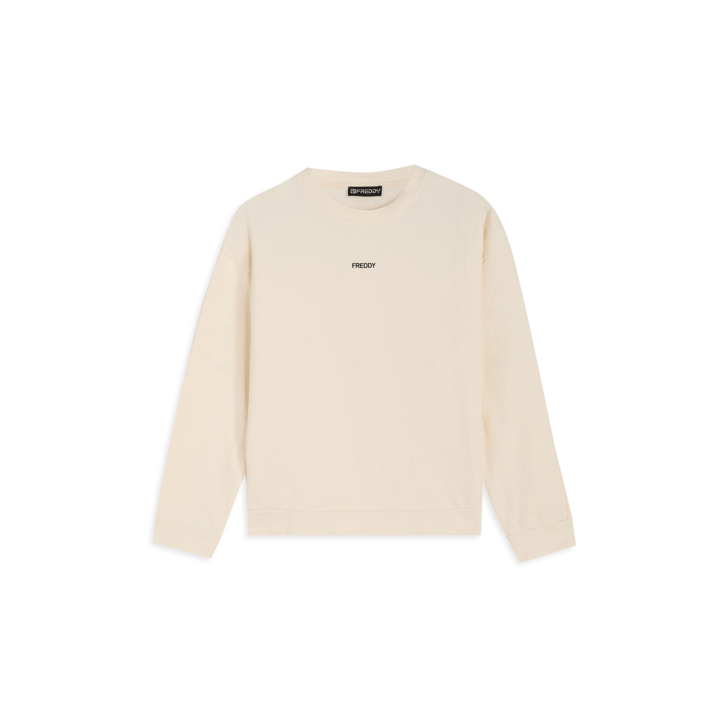 Freddy - Sweat-shirt Pour Femmes Avec Imprimé Maxi Et Épaule Tombante - Sweat-shirt - Blanc - Decathlon