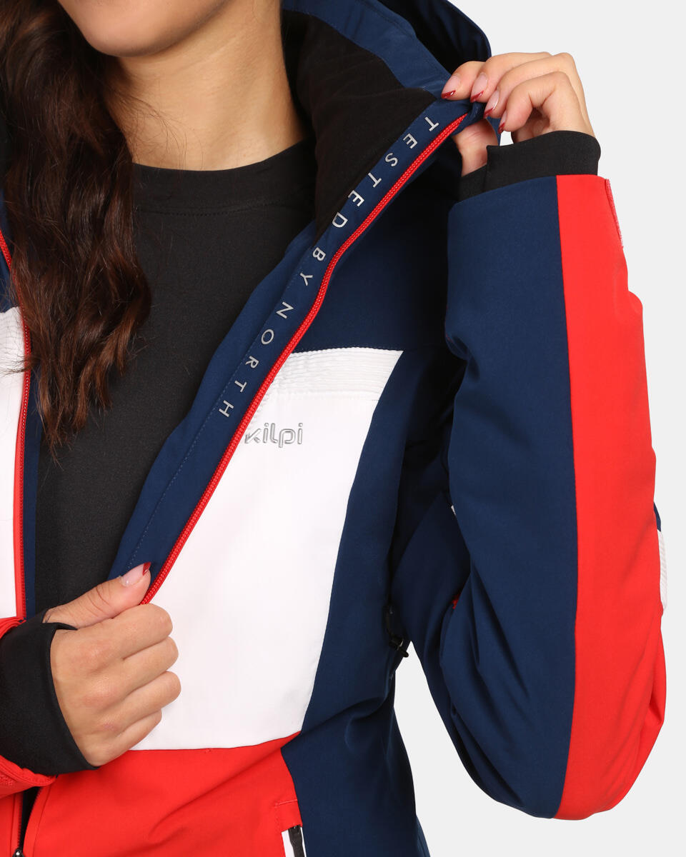 Chaqueta de esquí Kilpi Valera-W para mujer roja 7/7