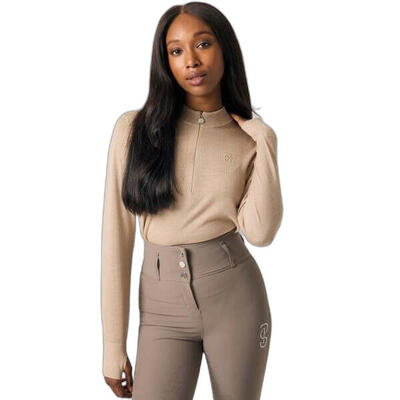 Baselayer paardrijden lange mouwen 1/2 rits dames ps of sweden erin equimerino
