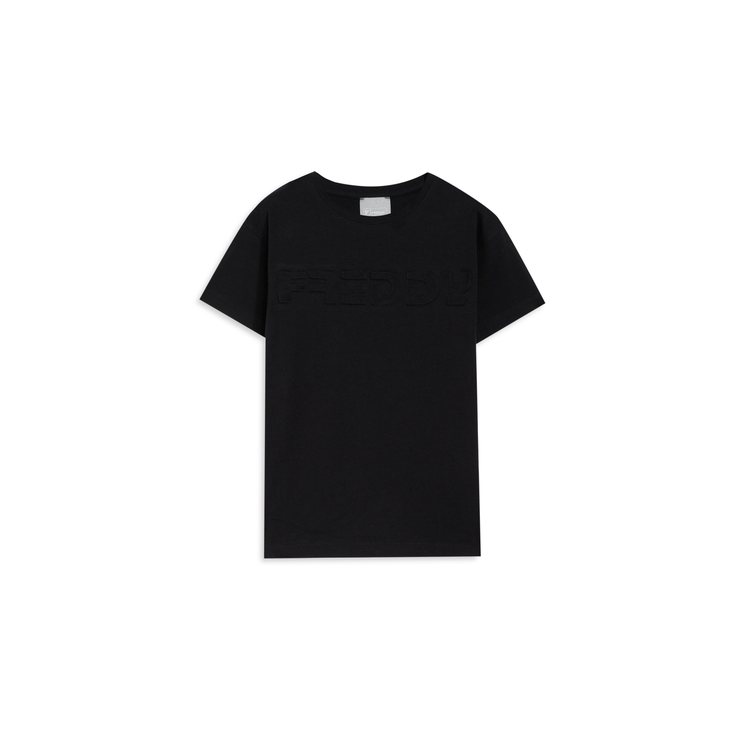 Freddy - T-shirt À Manches Courtes Avec Logo Maxi Freddy - T-shirt Crop Top - Noir - Decathlon