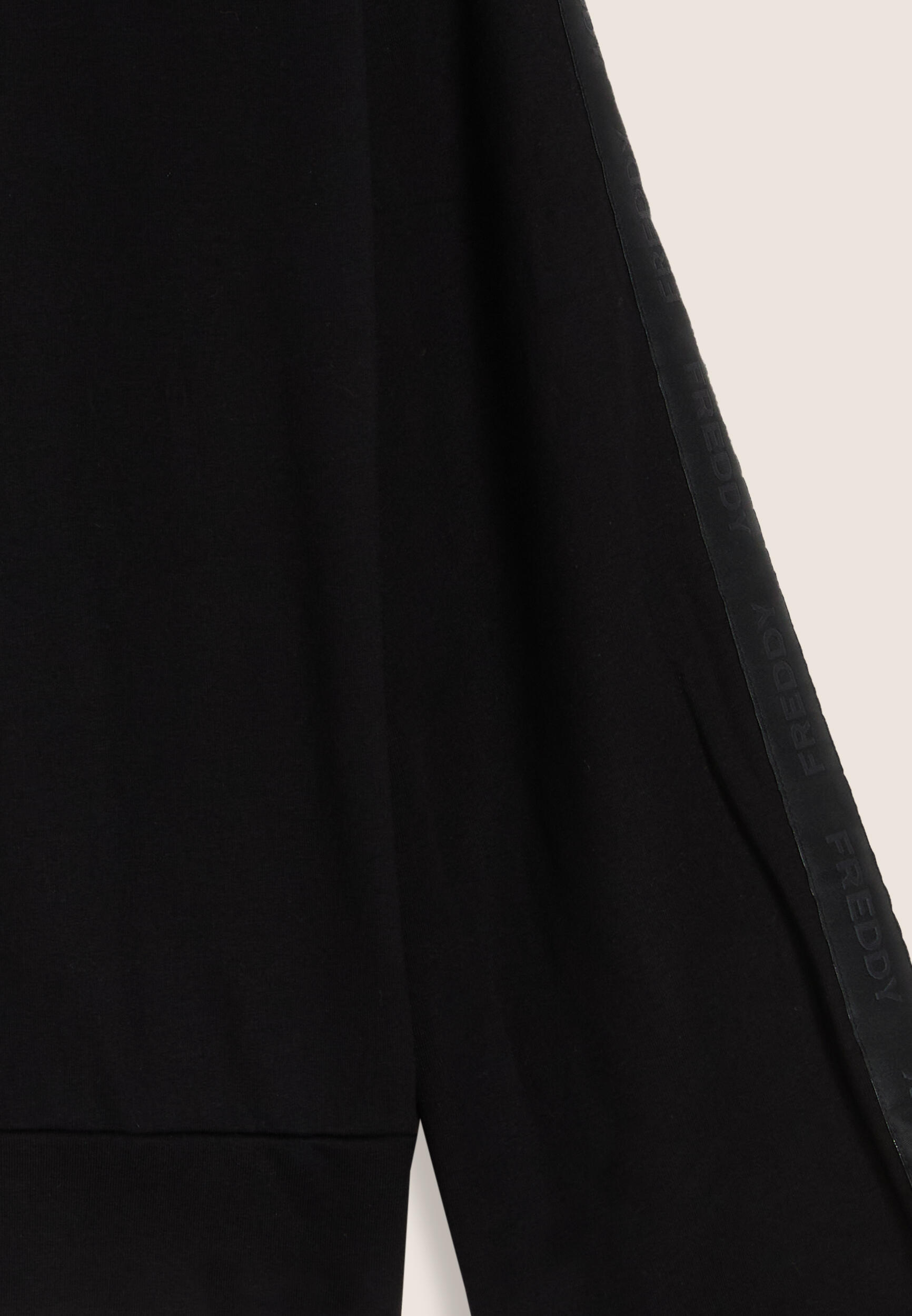 Sweat-shirt à capuche pour femmes, manches à bande avec logo 3/3