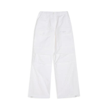 Pantalon cargo en popeline avec poches sur le devant