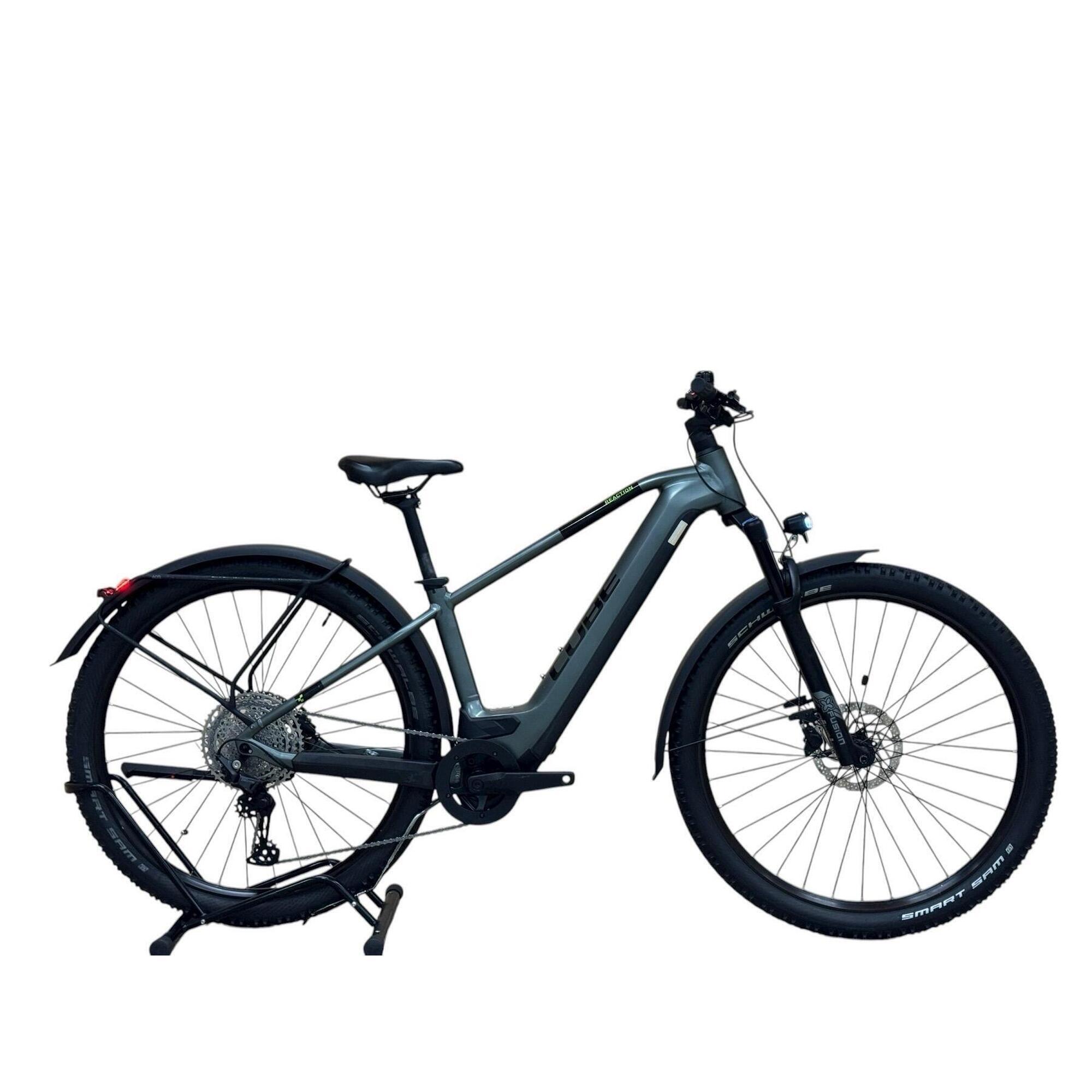 Cube - Reconditionné - Vtt Électrique Cube Reaction Hybrid Pro 500 Allroad - Comme Neuf - Vélo Tout Terrain - Gris|noir - Moyen - Decathlon