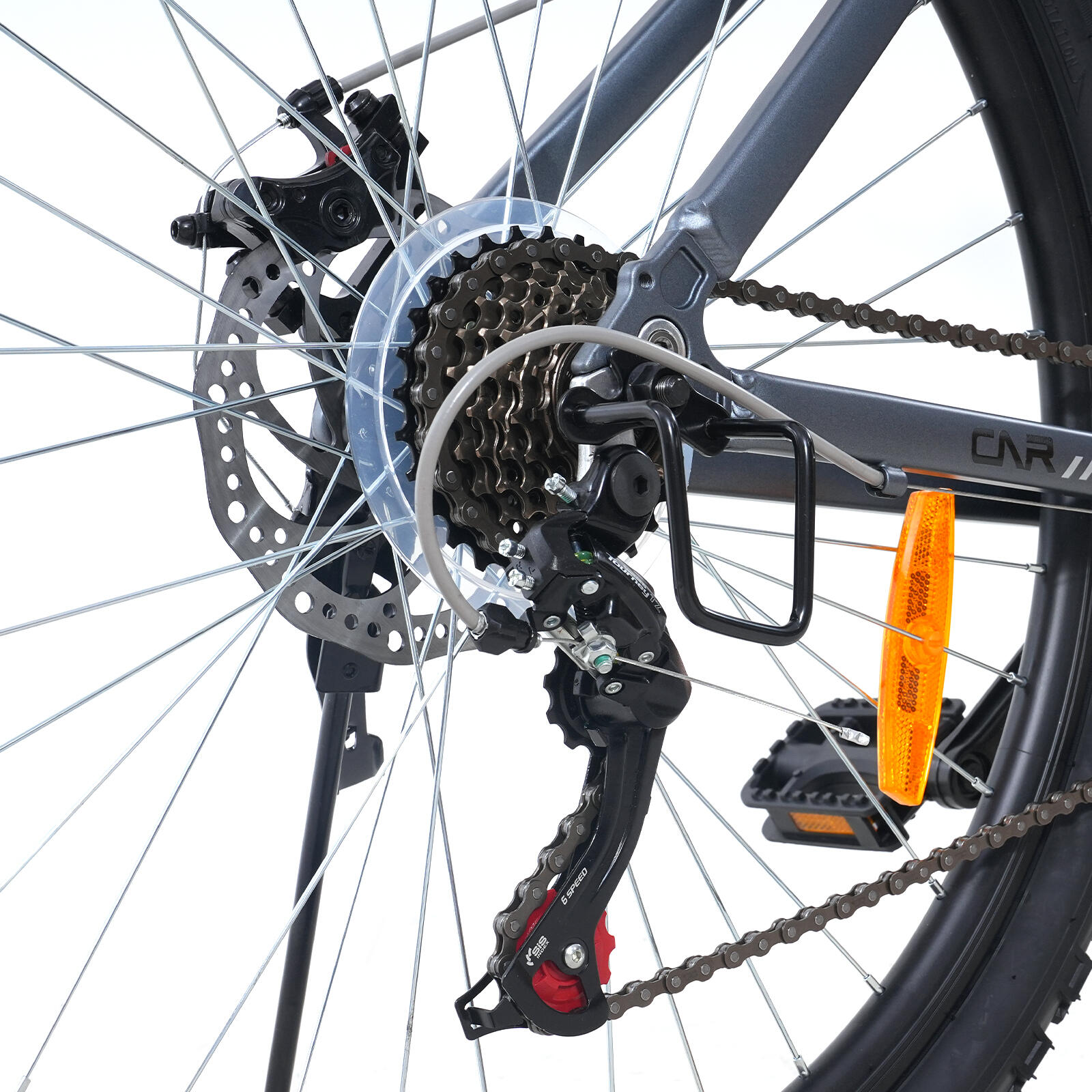 Vélo tout chemin VTT 26 Pouces-21 Vitesses-Suspension Avant- Freins à Disque-EM3 6/7