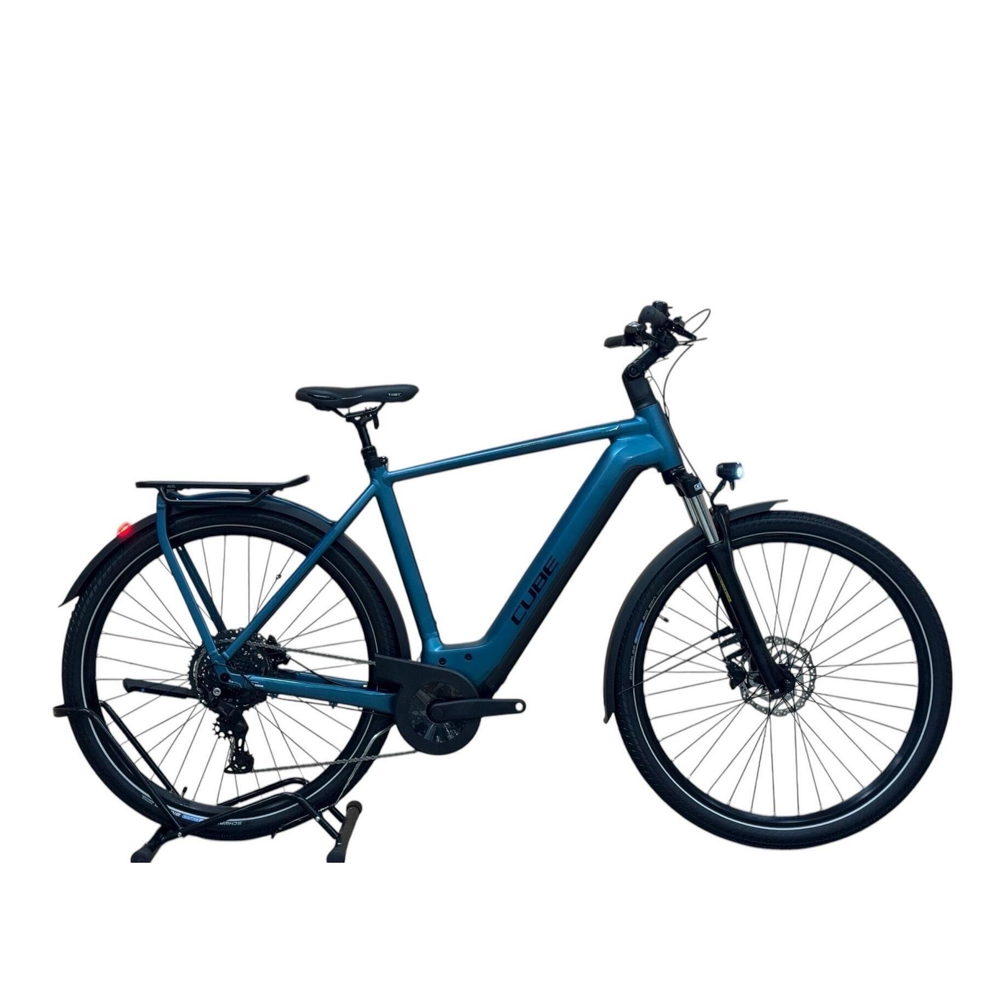 Cube - Reconditionné - Vélo Électrique Cube Kathmandu Hybrid One 750 Cues- Comme Neuf - Vélo Ville - Bleu|noir - Decathlon