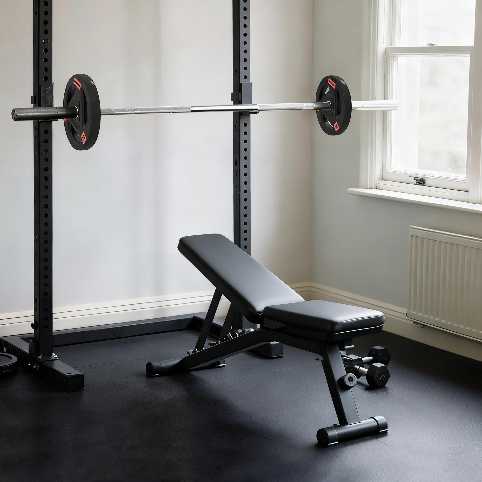Discos de Pesas SPORTNOW 40x40x5 cm Negro 4/5
