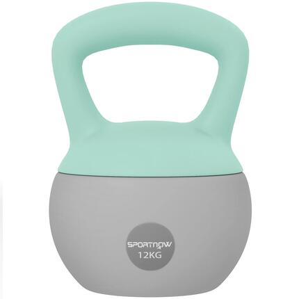 Kettlebell 12 kg haltère avec poignée antidérapante pour fitness musculation car