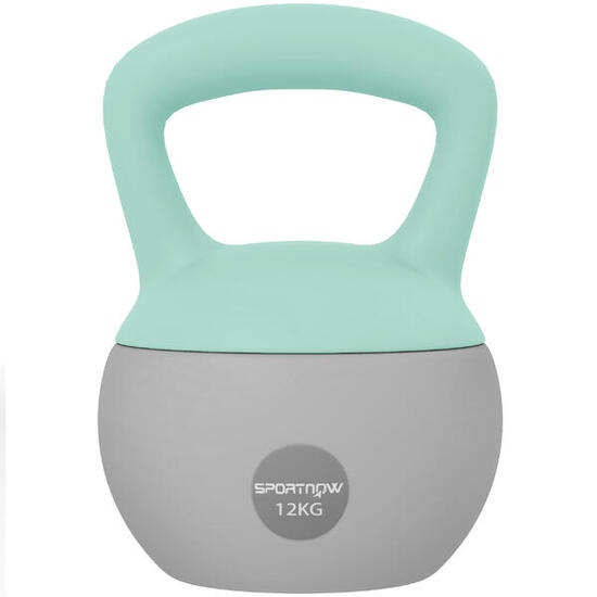 Kettlebell 12 kg haltère avec poignée antidérapante pour fitness musculation car