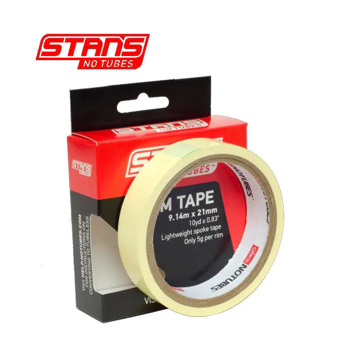 STANS NoTubes YellowTape 21 mm x 9 m — Tubeless Rim Tape AS0030.