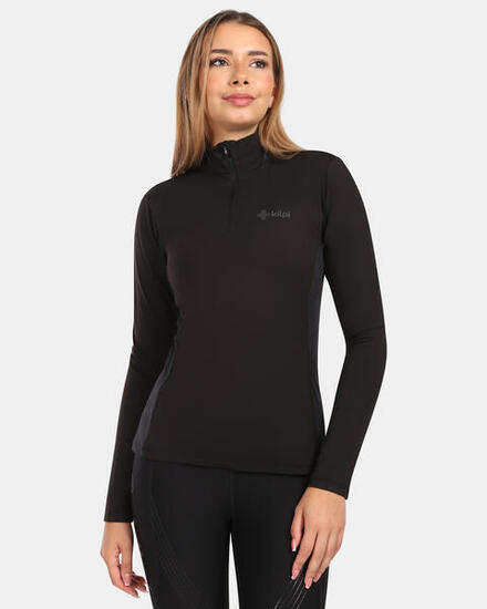 T-shirt thermique Kilpi Willie-W femme, manches longues, noir