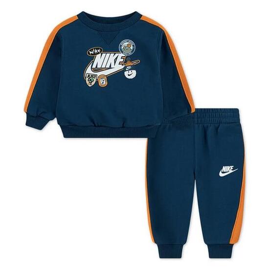 Tuta bambino nike sweatpants - blu/arancio