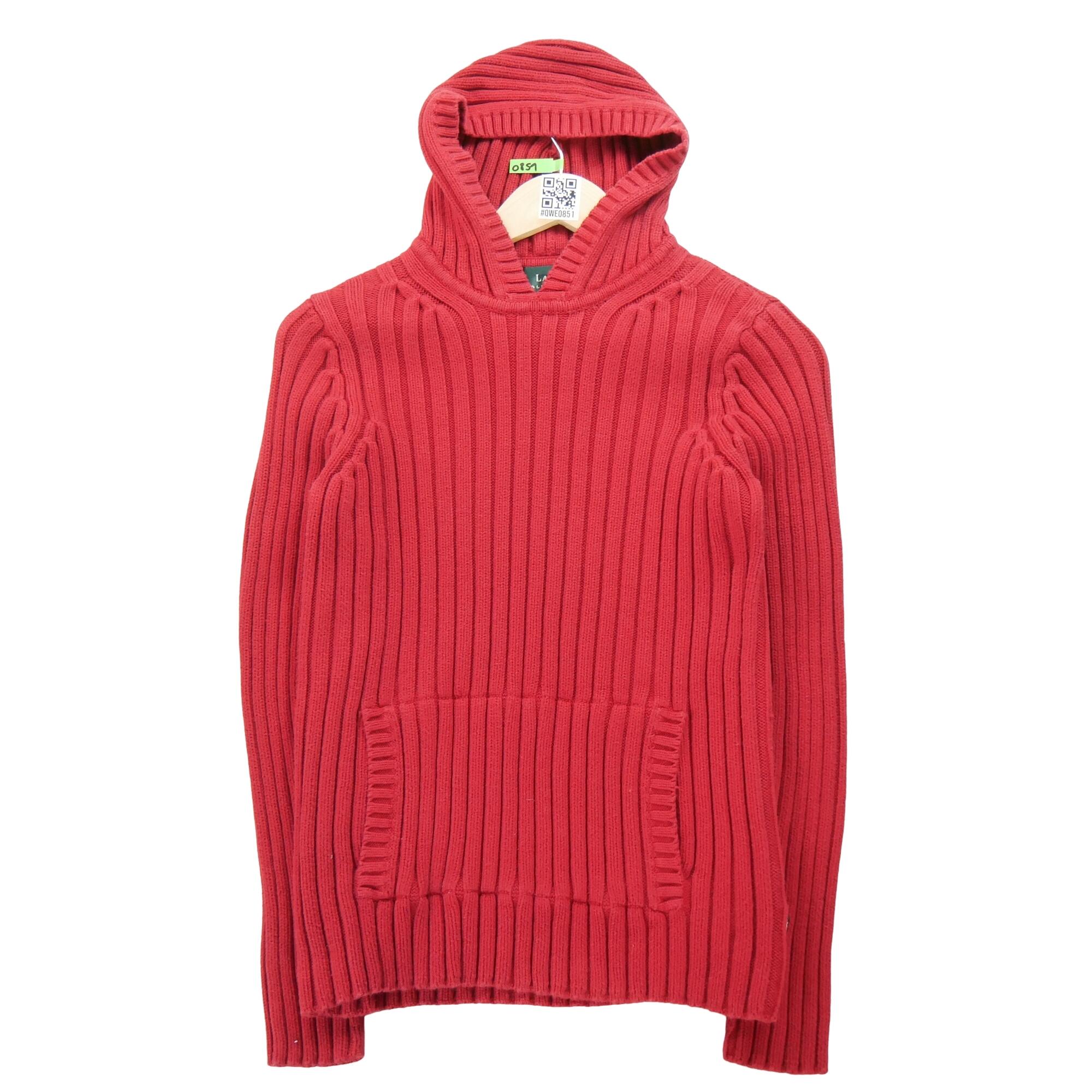 RALPH LAUREN Reconditionné - Pull Femme Rouge - Très Bon État