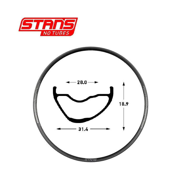 Stans NoTubes ARCH MK4 27.5 650B 32H Rim in Black-Grey