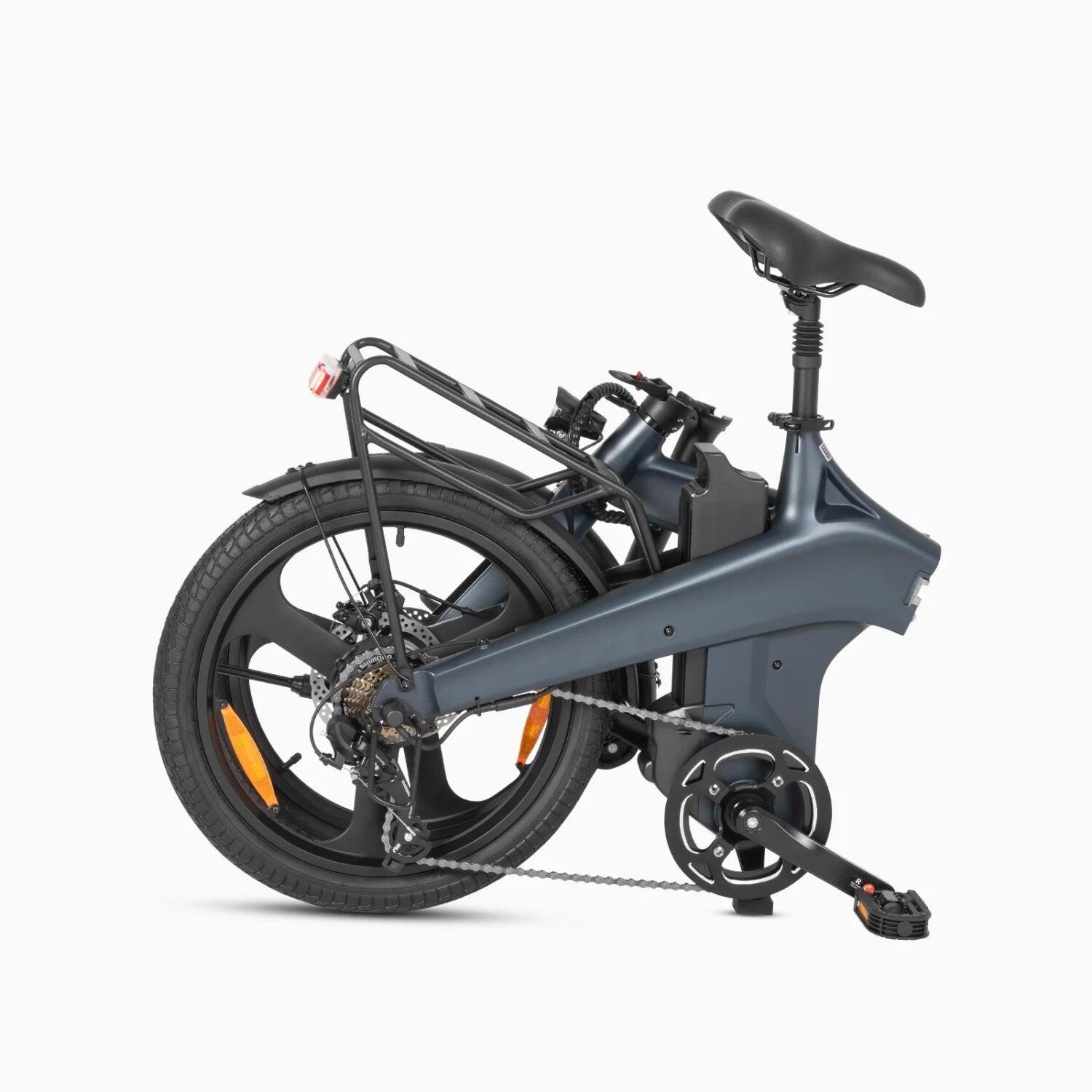 DYU T1 Bicicleta Elétrica - 250W 36V 40km - Azul Cinza 4/5