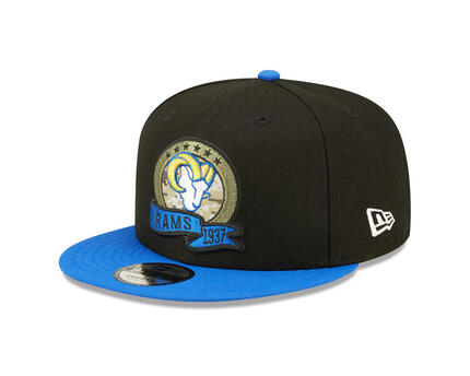 New Era 9FIFTY Cap NFL22 Salute To Service Los Angeles Rams schwarz