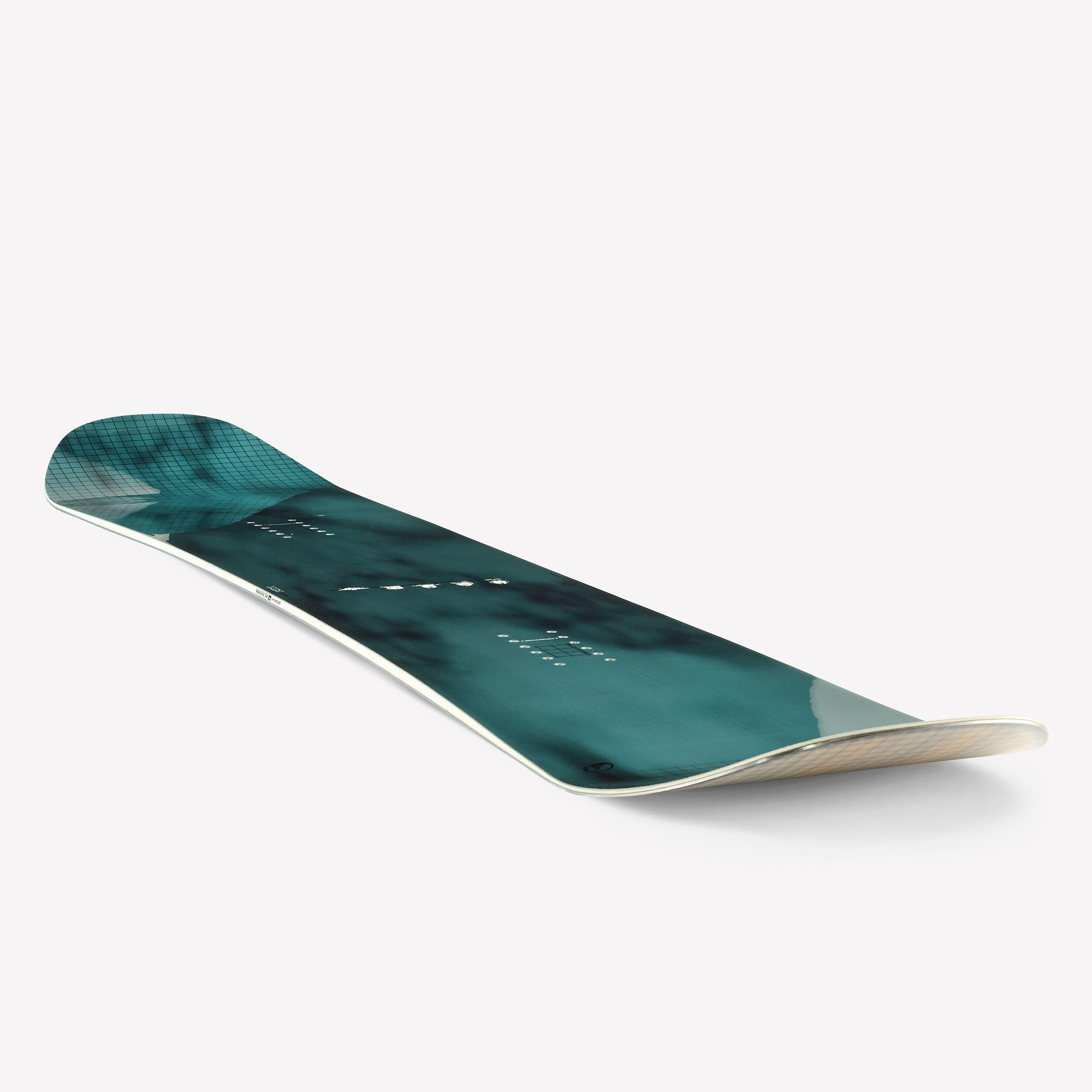 Tweedehands All-mountain- en freestylesnowboard voor heren Park&Ride 500 groen 4/5