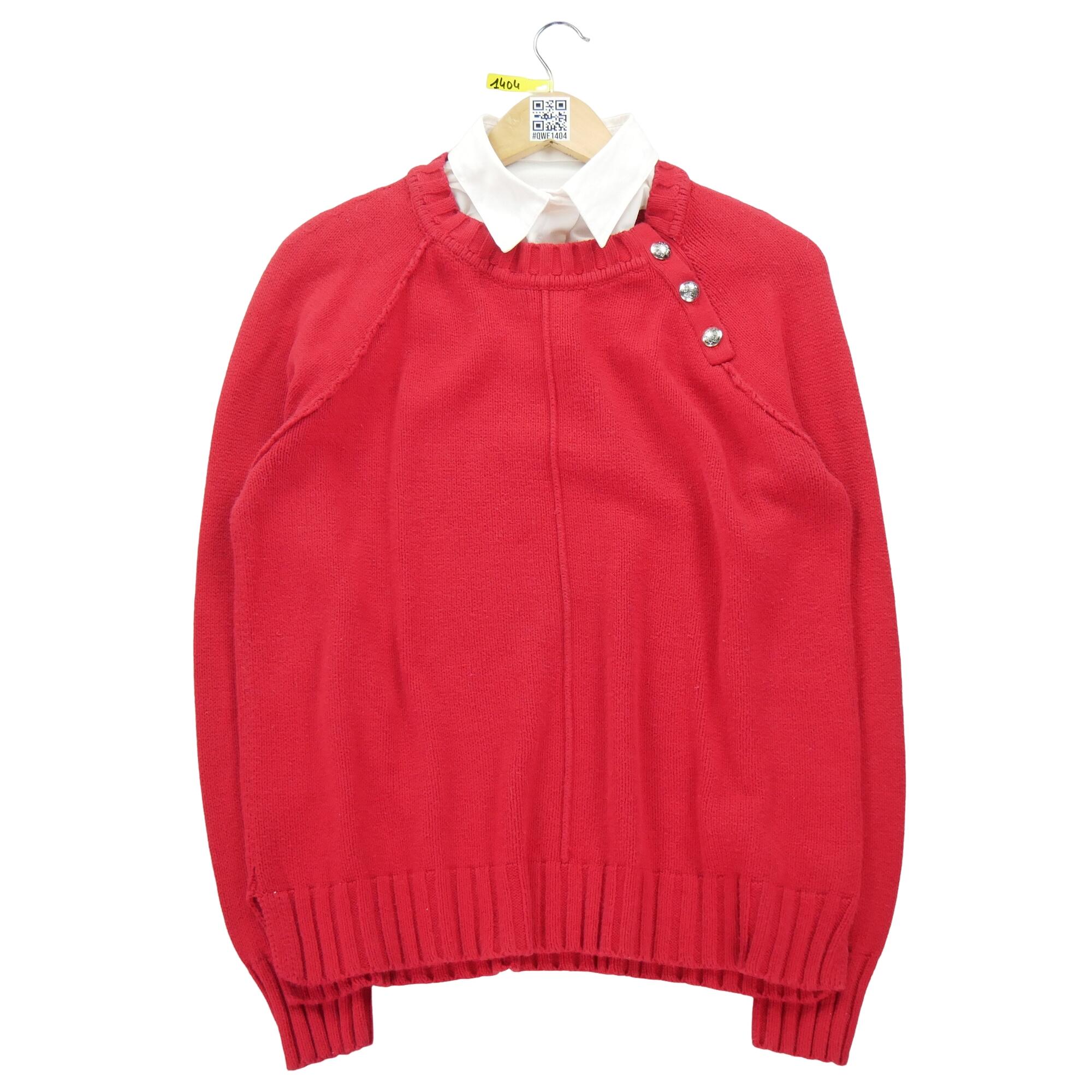 RALPH LAUREN Reconditionné - Pull Femme Rouge - Bon État