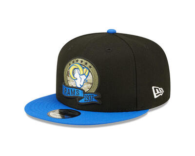 New Era 9FIFTY Cap NFL22 Salute To Service Los Angeles Rams schwarz