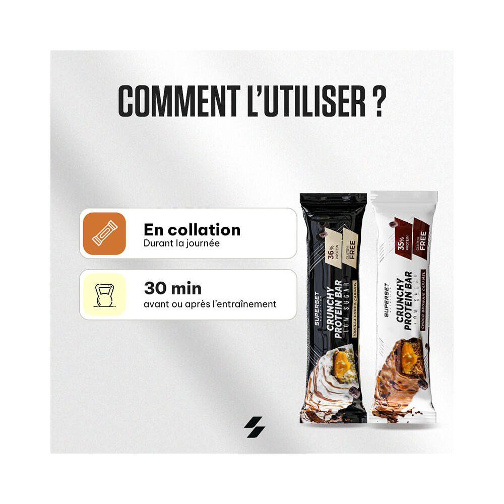 Barres Protéinées | Crunchy Protein Bar (15x60g) | Choco Brownie Caramel 3/7