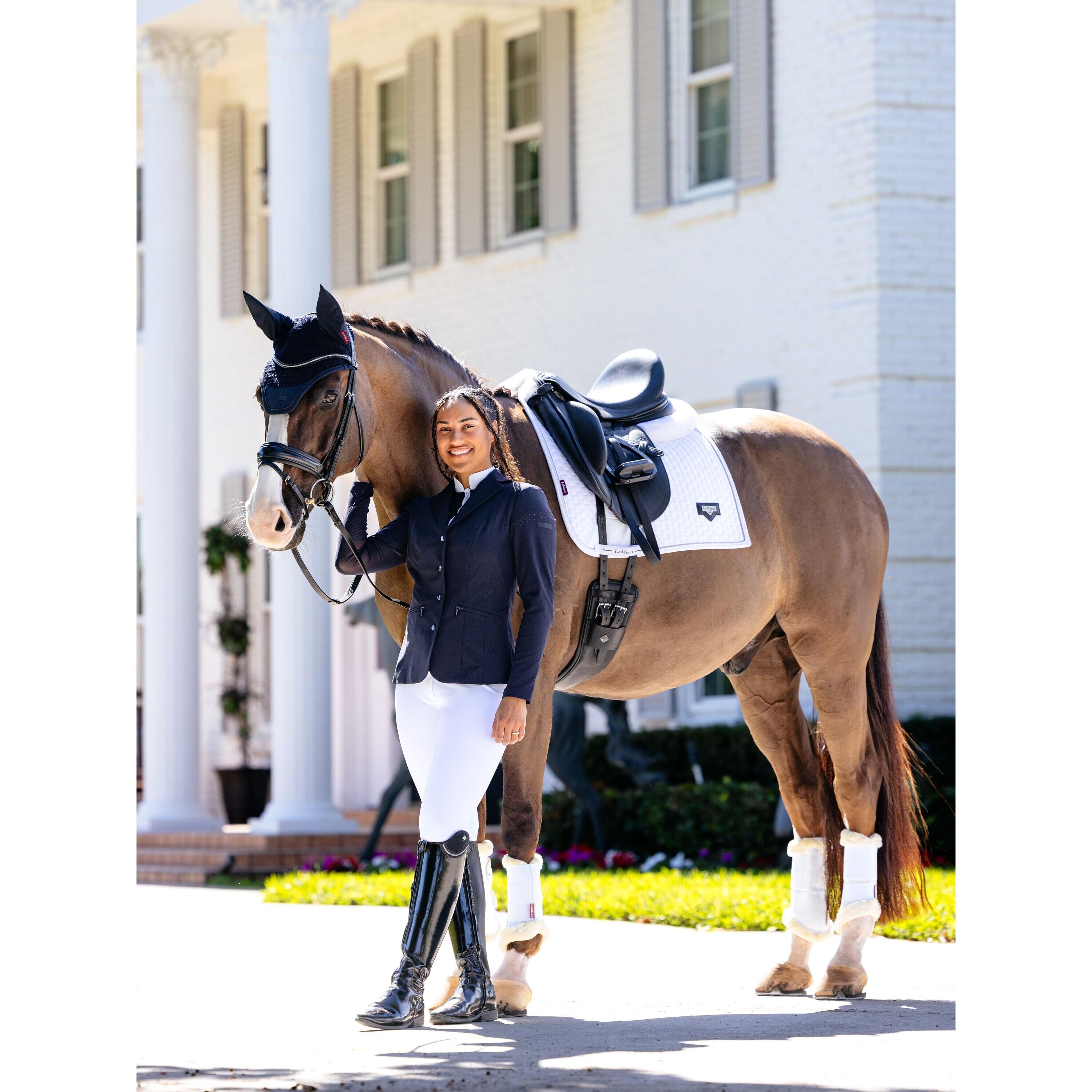 Tapis de dressage pour cheval LeMieux Puissance Suede 2/7