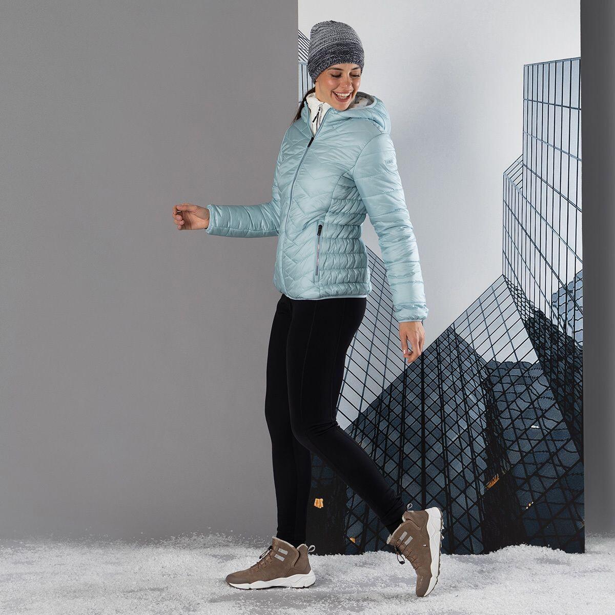 Giacca a vento con cappuccio e cuciture diagonali donna CMP 3/6
