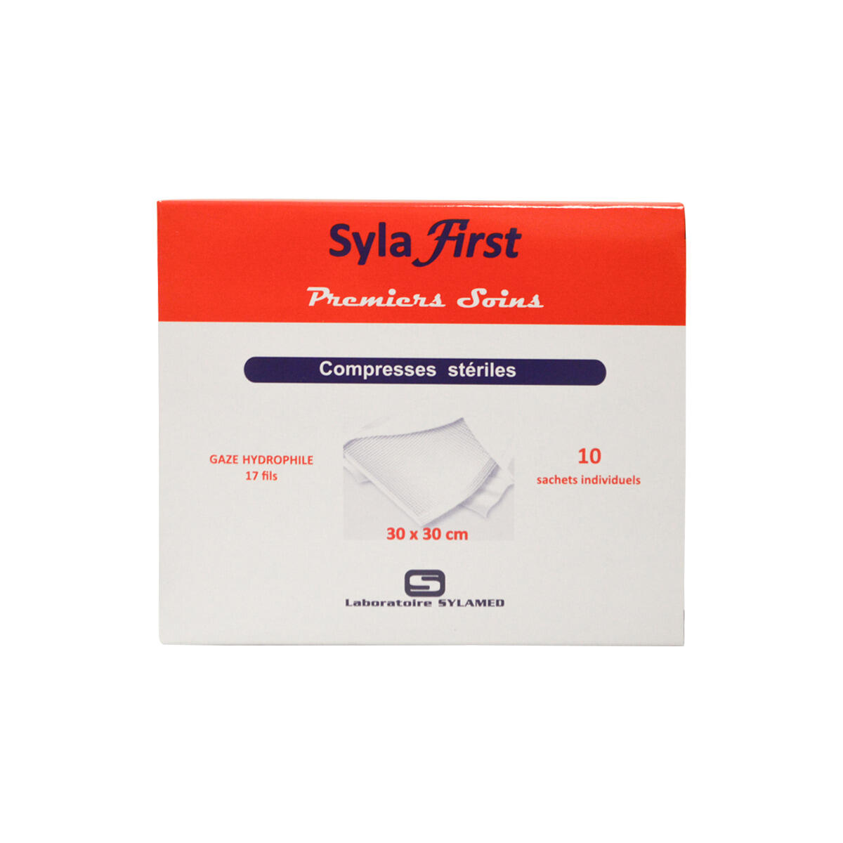 LOT DE 10 COMPRESSES STERILES 2/2