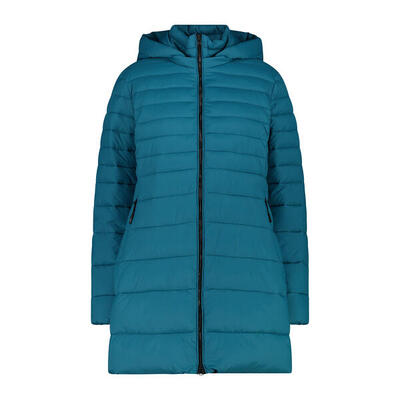 Damen lange Steppjacke mit Kapuze CMP Snaps