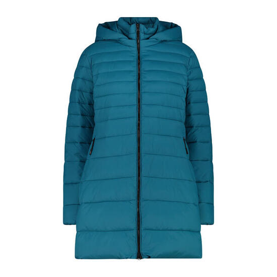 Damen lange Steppjacke mit Kapuze CMP Snaps