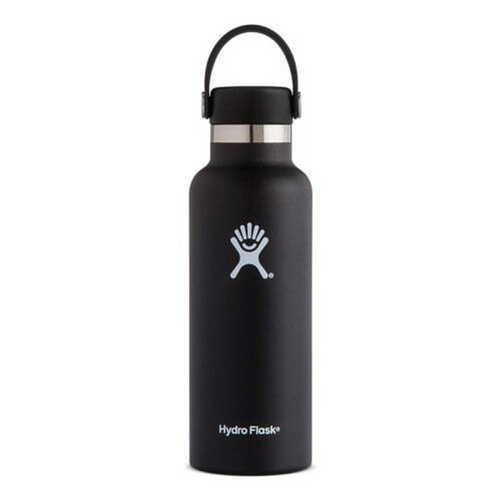 Standard thermos Hydro Flask with standard mouth flex cap 18 oz