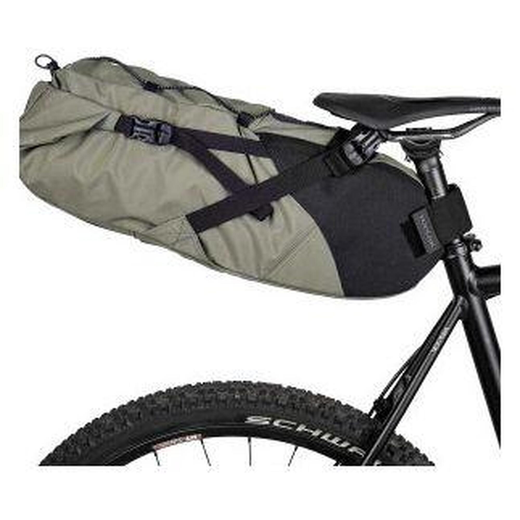 Geanta Tija Sa Bicicleta Topeak BackLoader TBP-BL3G - 15 L, Verde - logo Gri