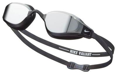 Nike Swim Valiant Schwimmbrille mit verspiegelten Gläsern – Schwarz