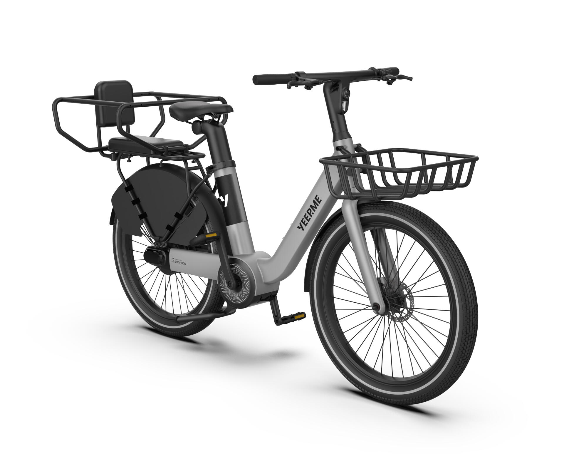 Vélo Cargo Compact YEEP.ME DAY COMPACT “Pack Cargo” Gris - boite vitesses auto 2/7