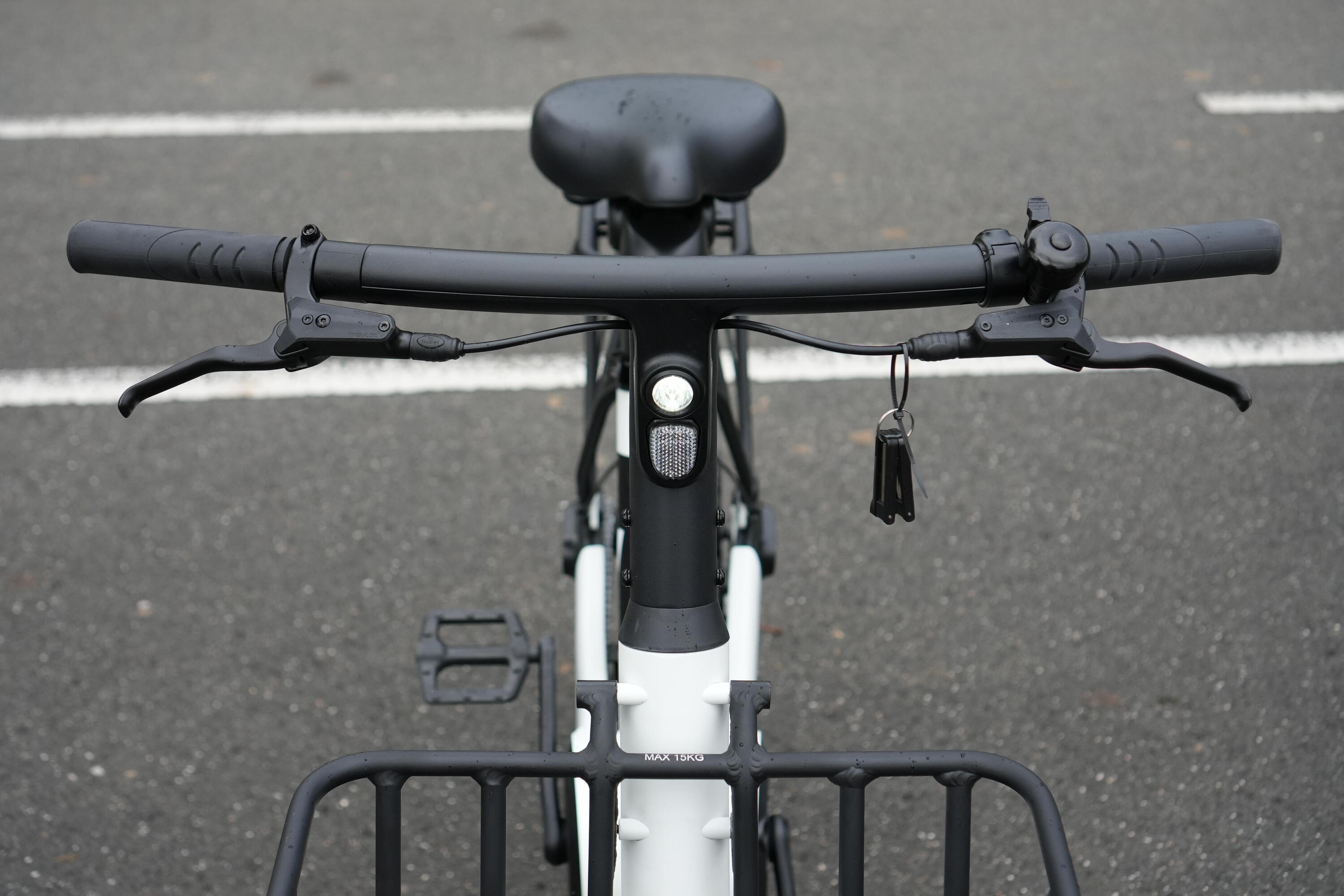 Vélo cargo électrique YEEP.ME DAY COMPACT Blanc 24" Boite Auto 36V 10Ah Panier 5/7
