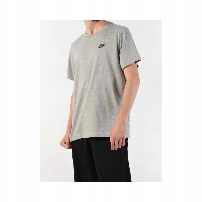 KOSZULKA męska NIKE AR4997-064 bawełniana t-shirt klasyczny basic szara M 4/5